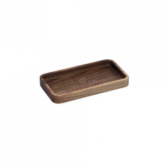 Wooden serving bowl rectangular